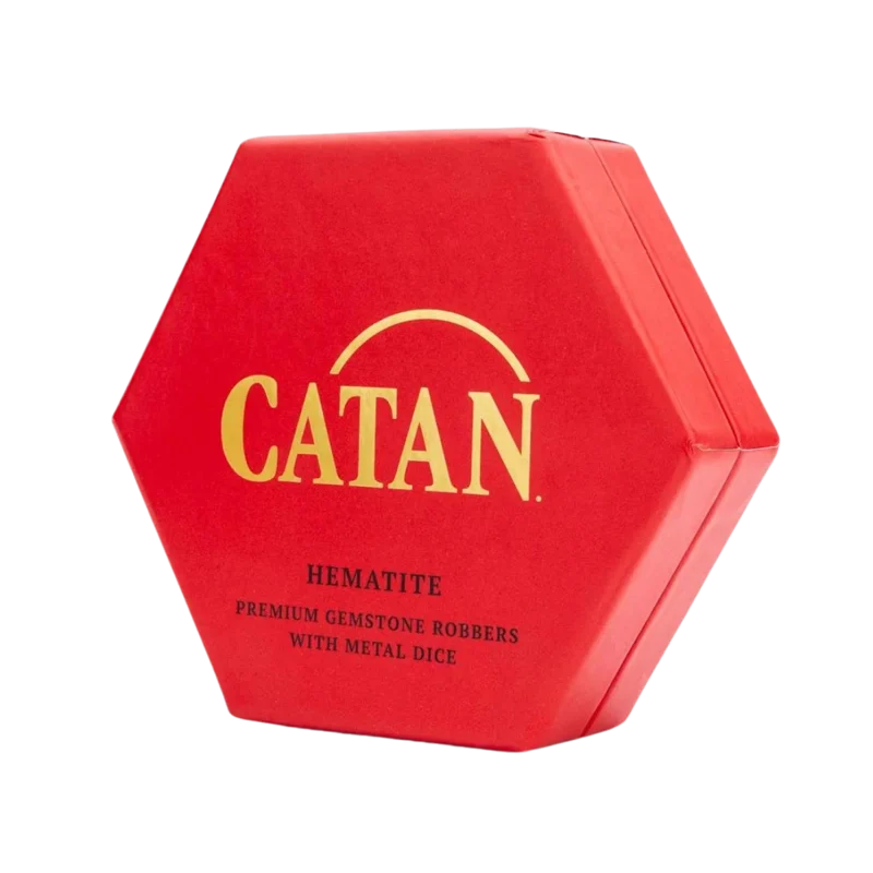 Catan Official Premium Robber & Metal Dice Set- Hematite
