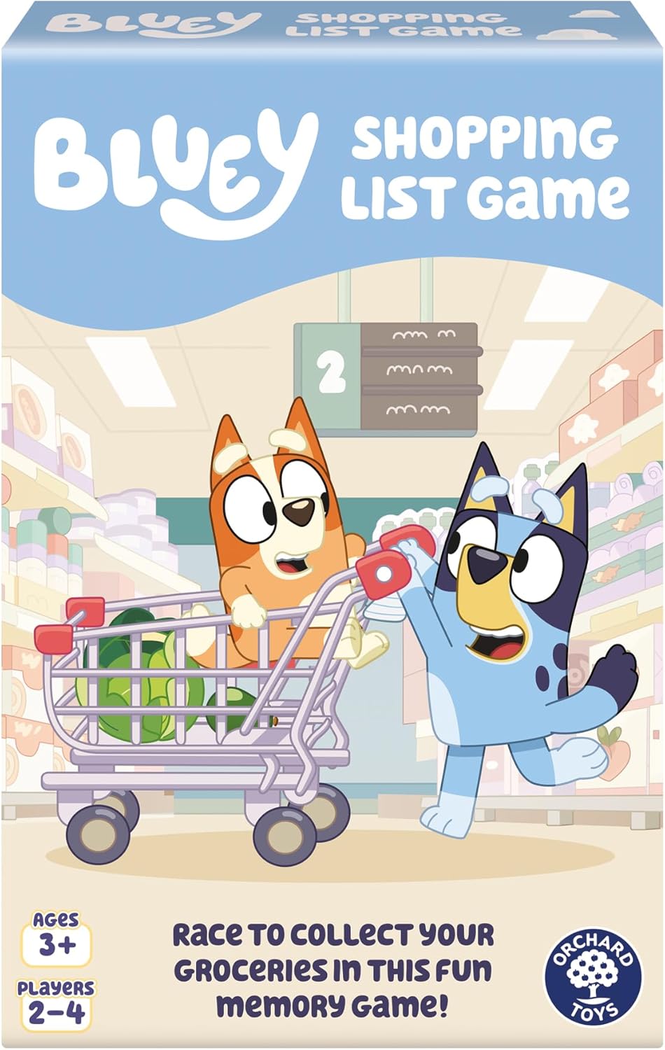 Official Bluey Shopping List Game, Memory and Matching Game