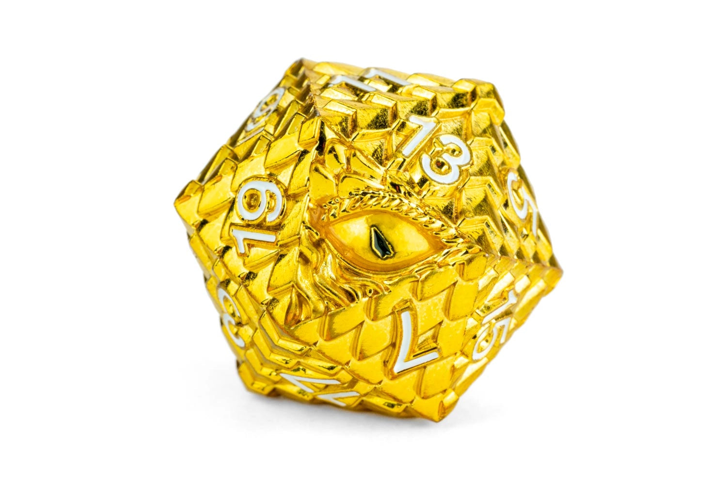 D&D Officially Licensed Dragon Scale Metal Dice Set: Gold