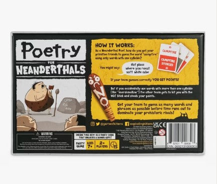 Poetry for Neanderthals