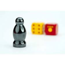 Catan Official Premium Robber & Metal Dice Set- Hematite