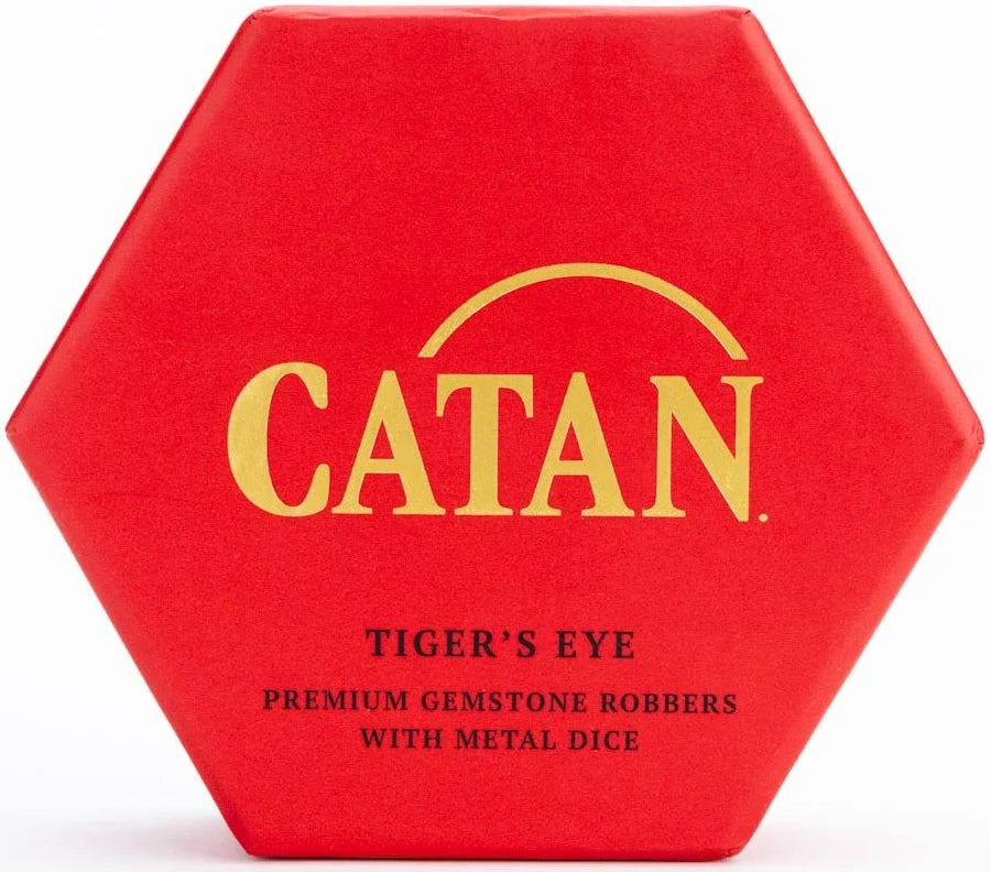 Catan Official Premium Robber & Metal Dice Set- Tiger's Eye